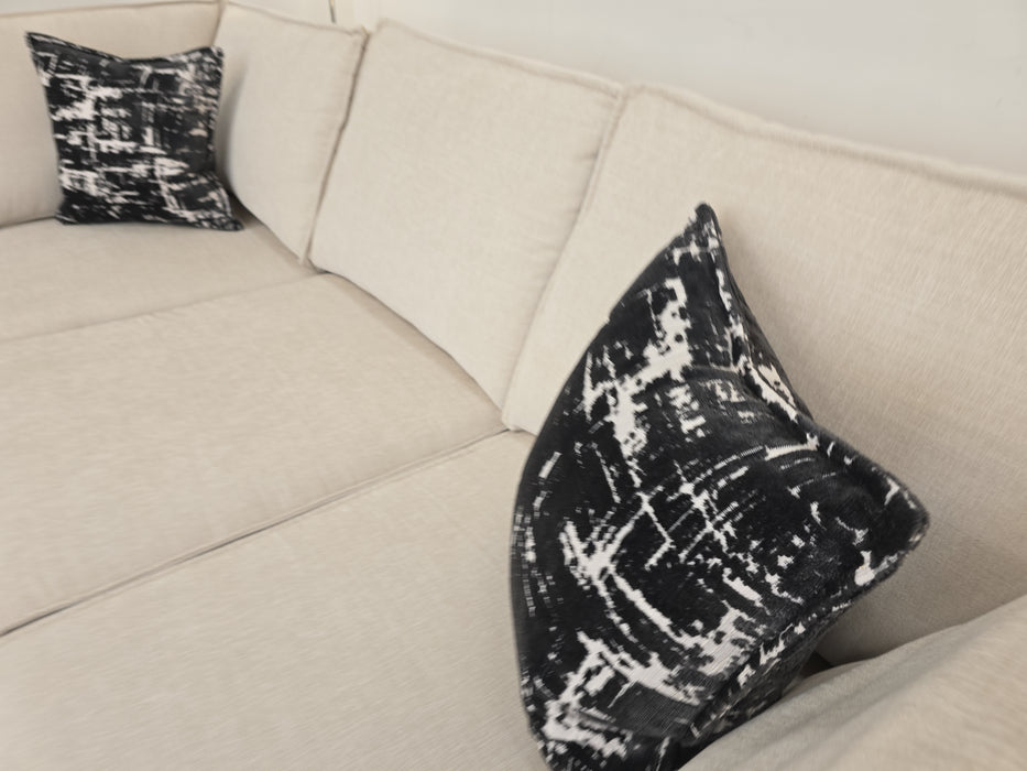 Richmond Corner - Fabric Sofabed - Artic Ecru/Lotus Monochrome Mix