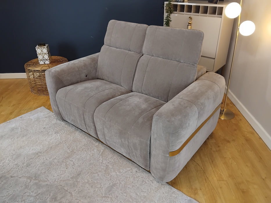 Sofology Lumiere Fabric 2 Seater in Relaxed Chenille Nutmeg