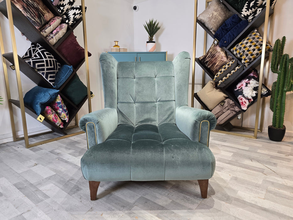 Midsummer 1 Seat - Fabric Accent Chair - Teal