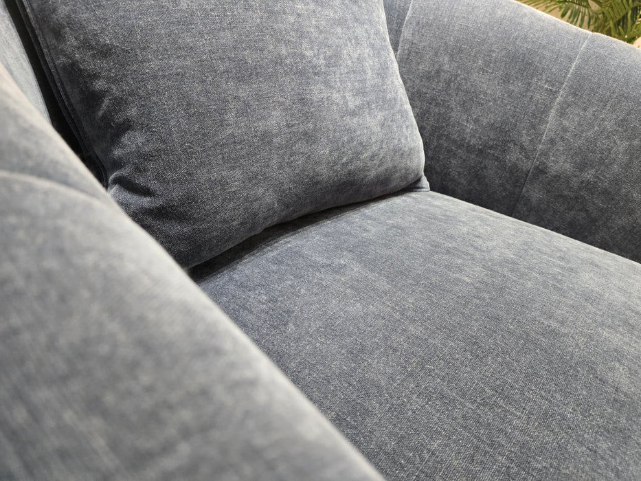 Kingsbridge 1 Seater - Fabric Swivel  - Relaxed Chenille Denim