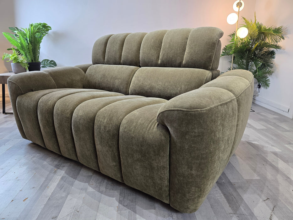 Nobu 2 Seater - Relaxed Chenille Olive Green