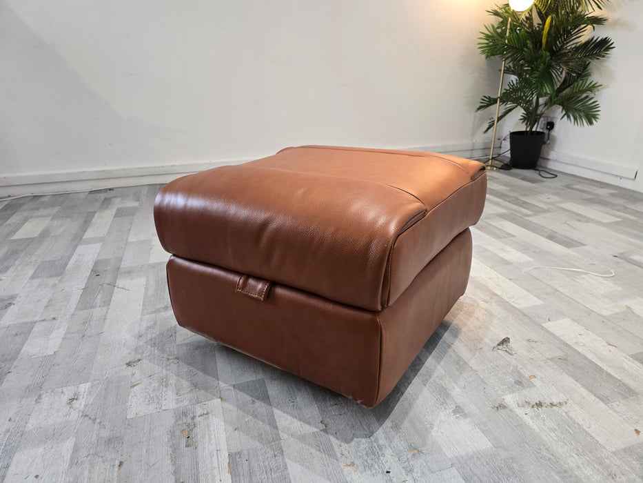 Broxton Storage Footstool - Fabric - Tan