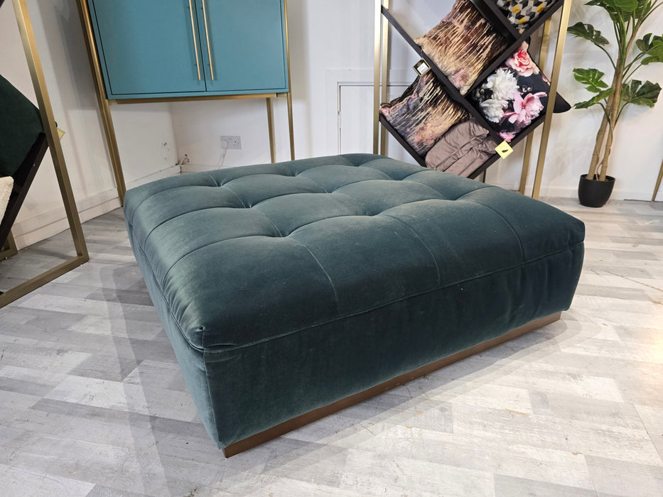 Weekend Large footstool - Biba Teal