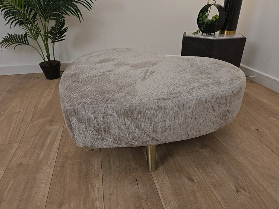 Gabrielle - Fabric Footstool  - Truffle All Over