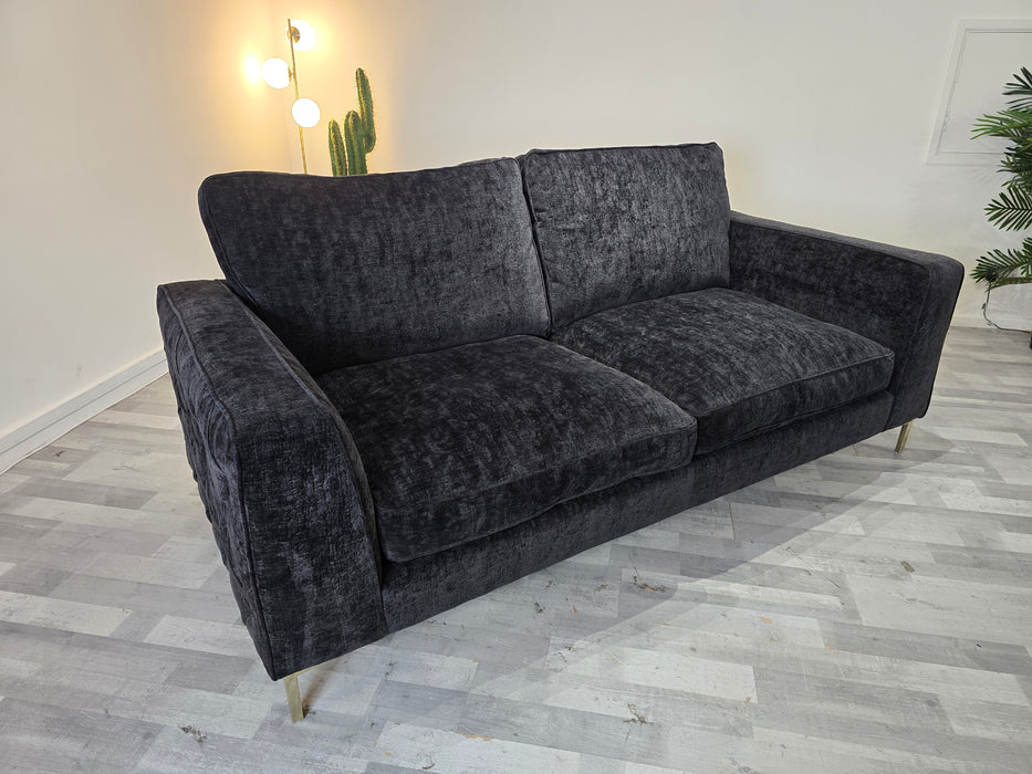 Rococo 3 Seater - Fabric Sofa - Rococo Verbier Black Mix