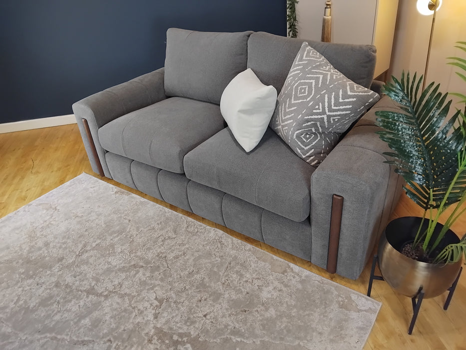 Sofology Soho Fabric 3 Seater in Micro Boucle Truffle/Truffle Mix