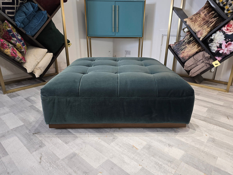 Weekend Large footstool - Biba Teal