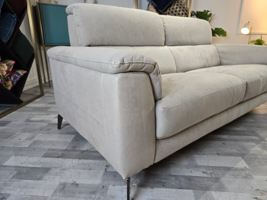 Illinois 3 Seater - Fabric  - Toronto Grey