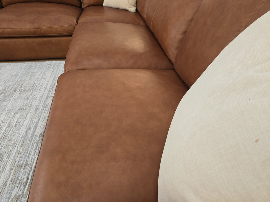 Retreat Corner Sofa - Leather - Tan Mix