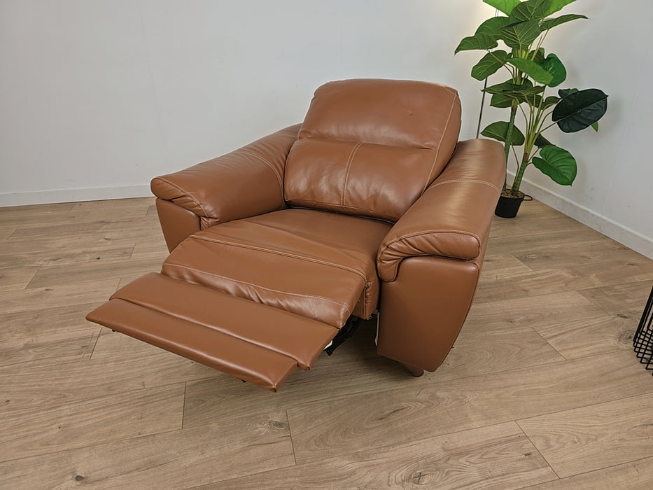 Capri Power Reclining Chair - Brandy