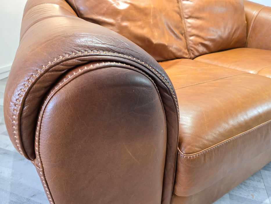 Galleria 2 Seater - Leather Sofa - Indiana Tan