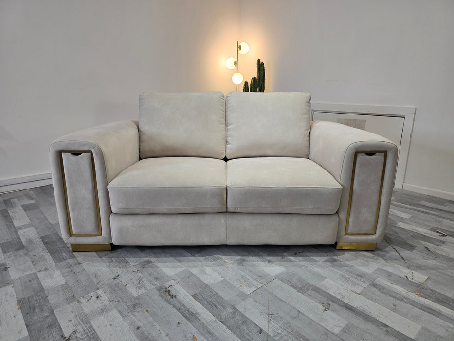 Elixir 2 Seater -  Lifestyle Flecked Fabric Ivory