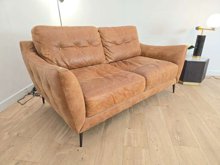 Cordelia 2 Seater - Leather Sofa - Texas Tan