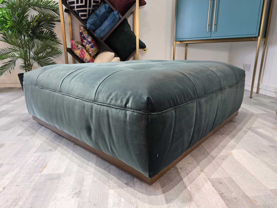 Weekend Large footstool - Biba Teal