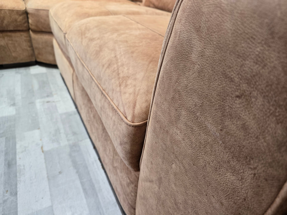 Mazzini 2 Corner 2 - Leather Sofa - Utah Tan