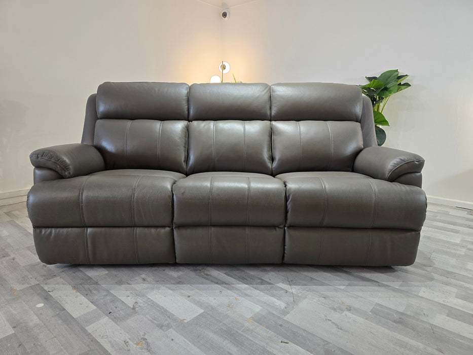 Gracie 3 Seater - Trusty Sheen Leather Storm