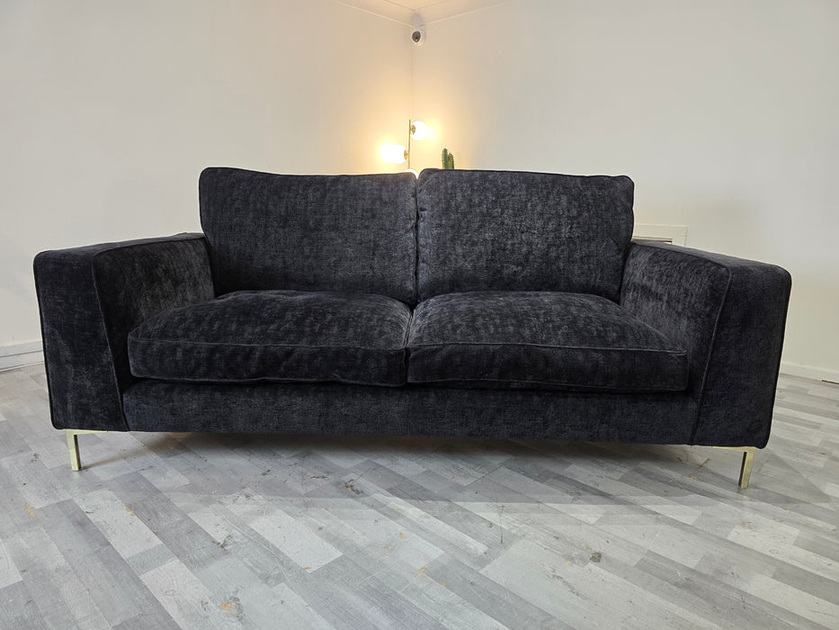 Rococo 3 Seater - Fabric Sofa - Rococo Verbier Black Mix