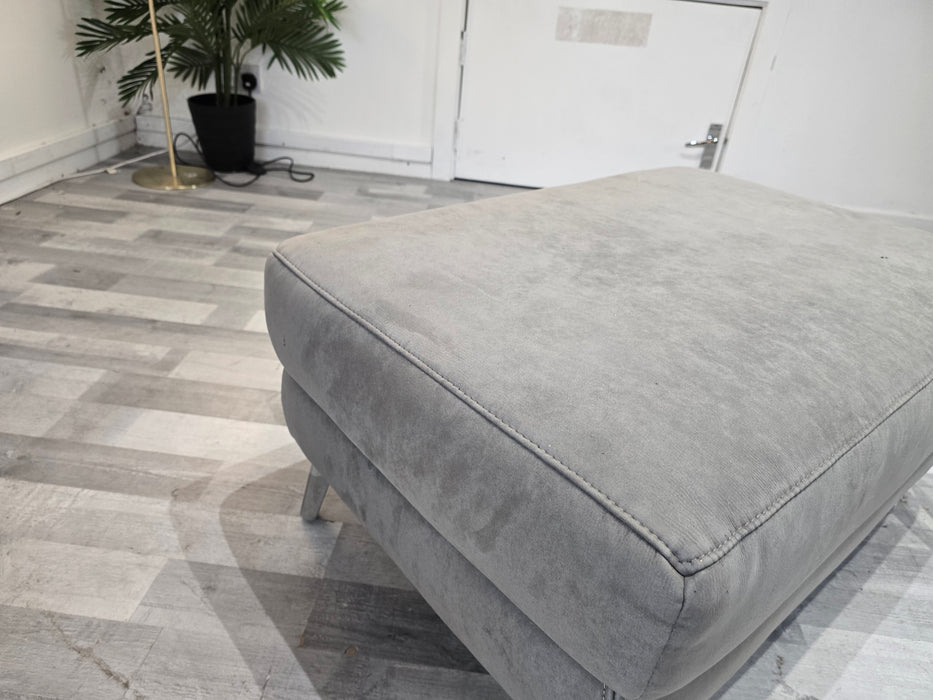 Dakota Designer Footstool - Fabric - Toronto Charcoal