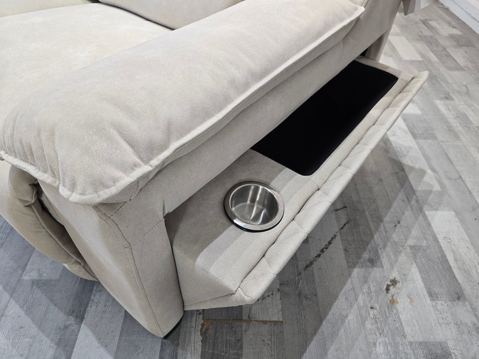 Benz 2 Seater - Lifestyle Flecked Fabric Ivory