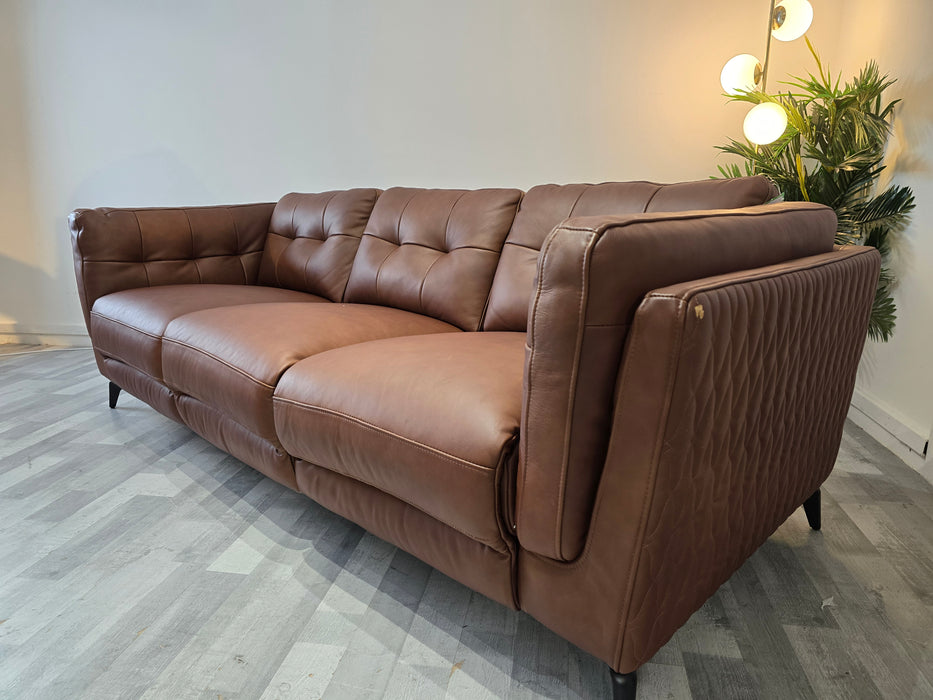 Muse 3 Seater - Leather Sofa - Espresso