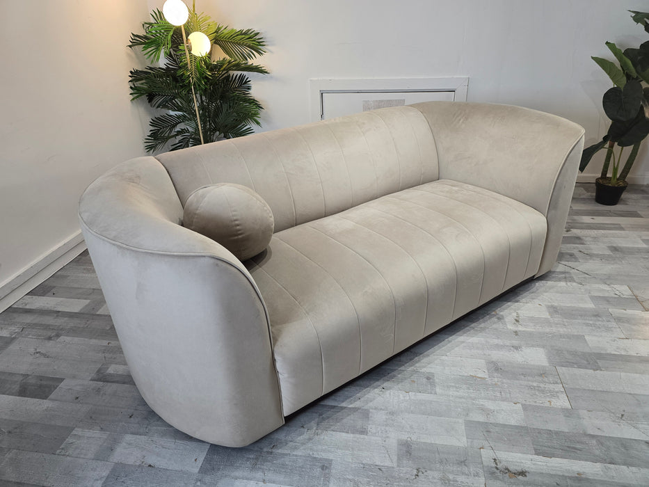 Fitzrovia 2 Seater - Velvet Stone Mix With Trim