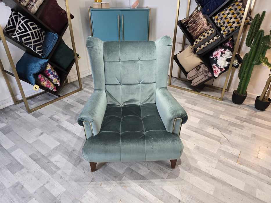 Midsummer 1 Seat - Fabric Accent Chair - Teal