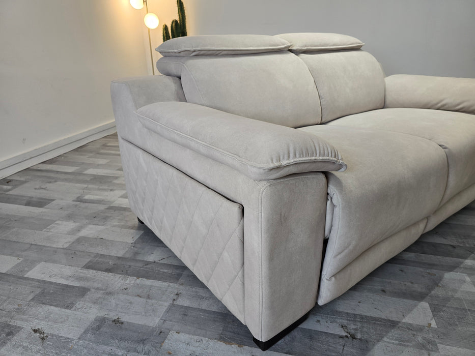 Benz 2 Seater - Lifestyle Flecked Fabric Ivory