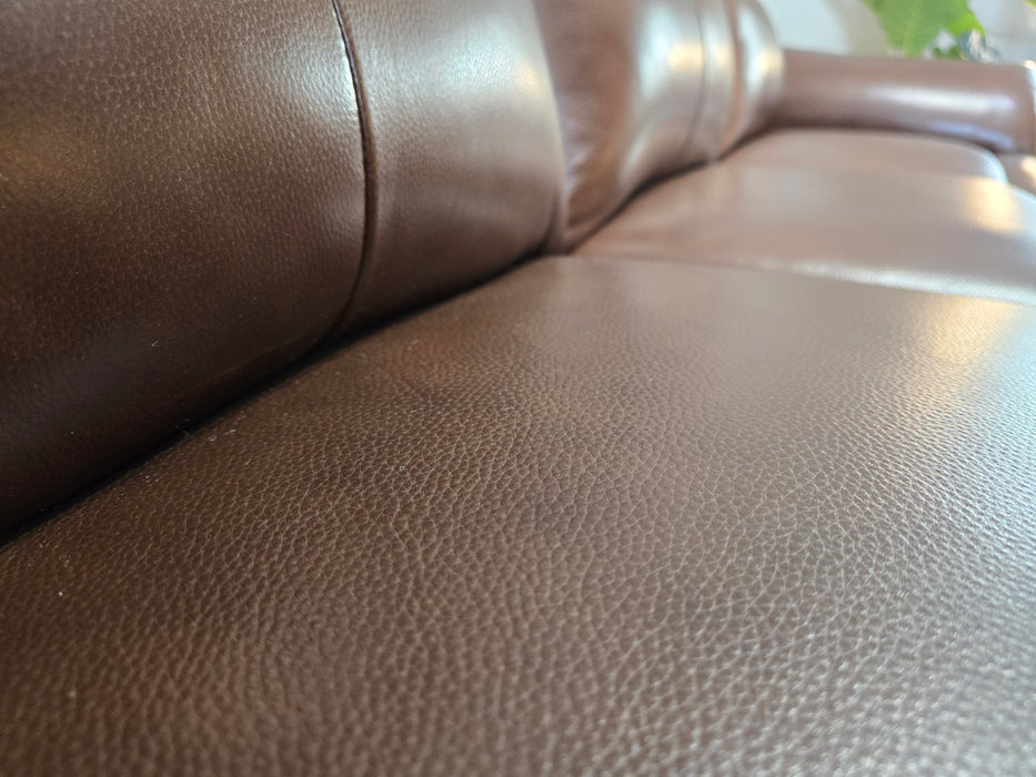 Albion 3 Seater - Trusty Sheen Leather Chocolate