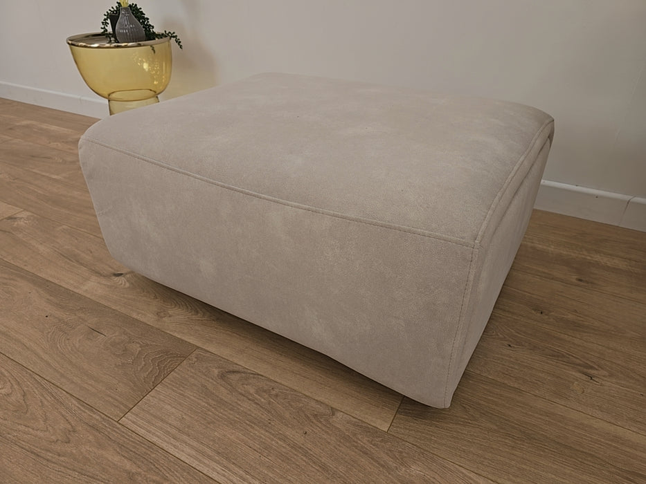 Elixer - Fabric Footstool  - Ivory