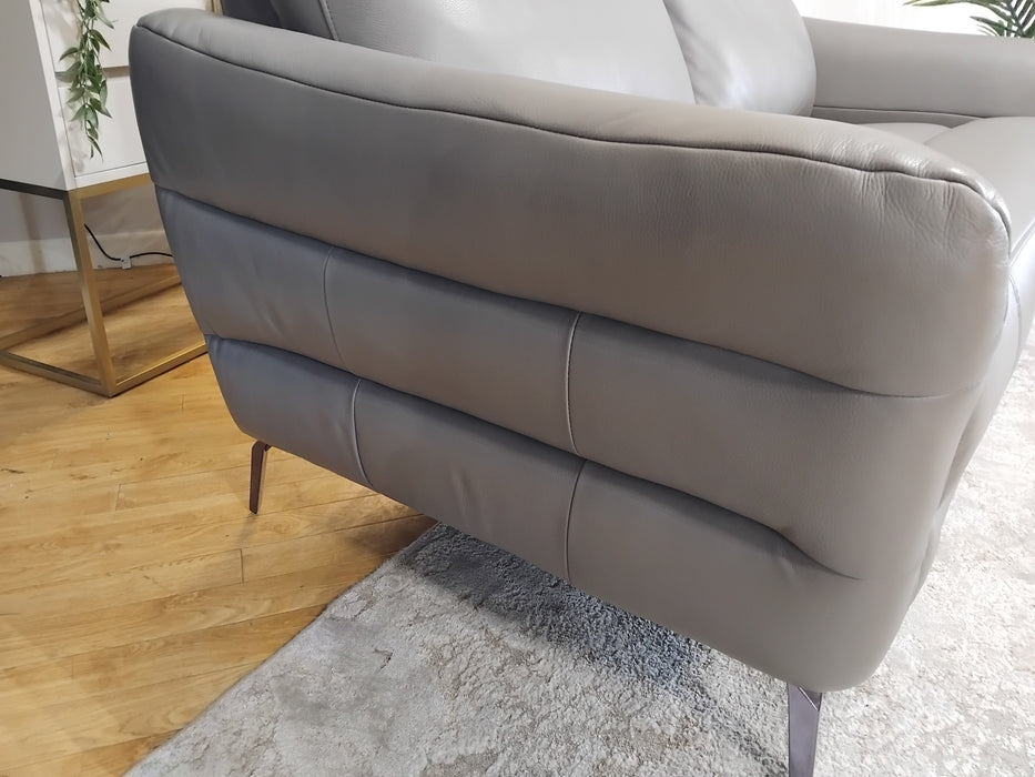 Sofology Renato Leather 2 Seater in Trusty Embossed Elephant