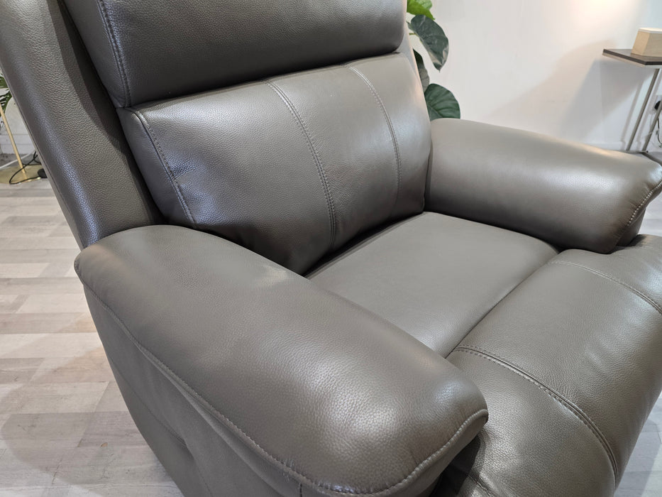 Gracie 1 Seater - Trusty Sheen Leather Storm