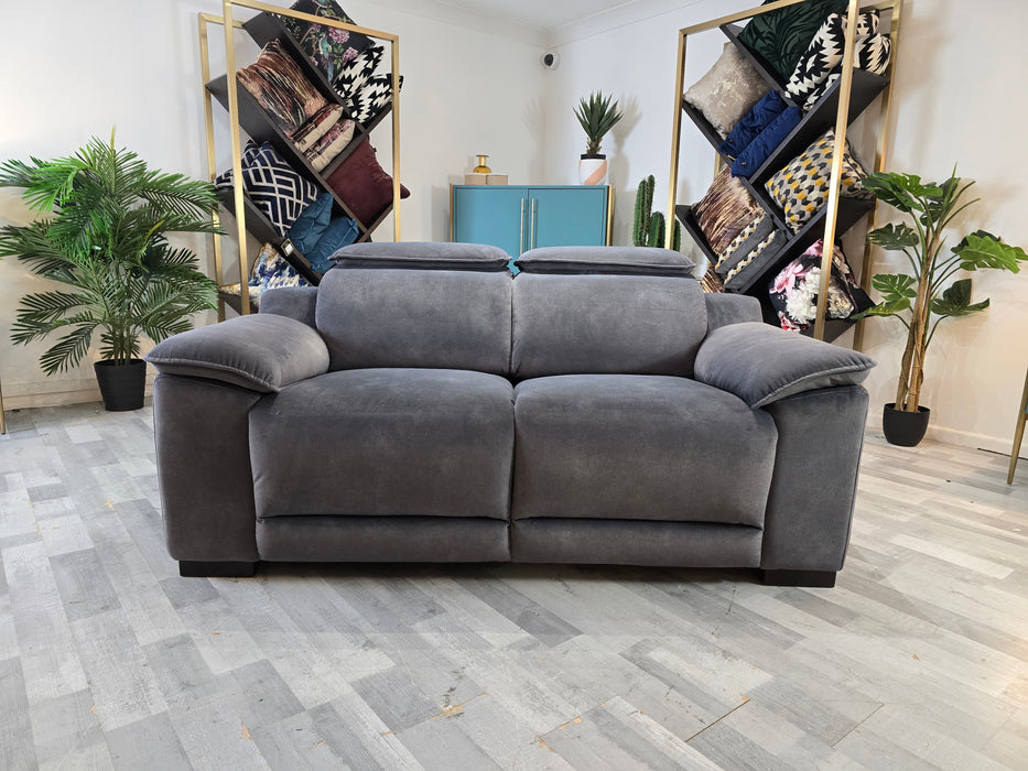 Benz 2 Seater - Fabric Sofa - Dexter Charcoal