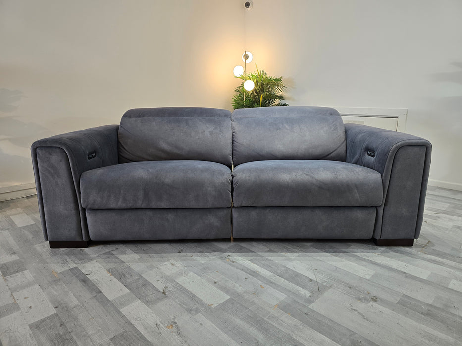 Mason 3 Seater - Fabric Power Reclining Sofa - Dexter Charcoal