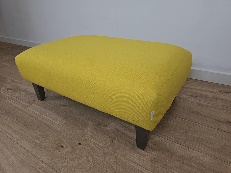 Lincoln House Footstool - Fabric - Yellow