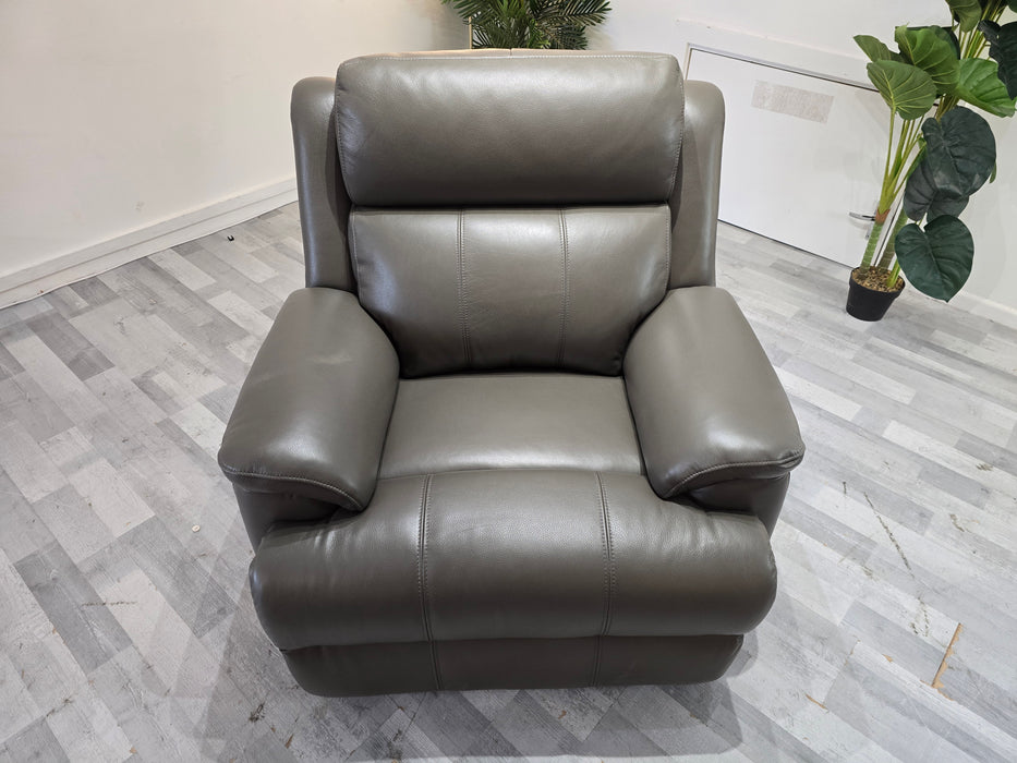 Gracie 1 Seater - Trusty Sheen Leather Storm