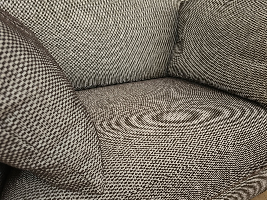 Adriana Chair - Fabric Loveseat - Graphite Silver Mix