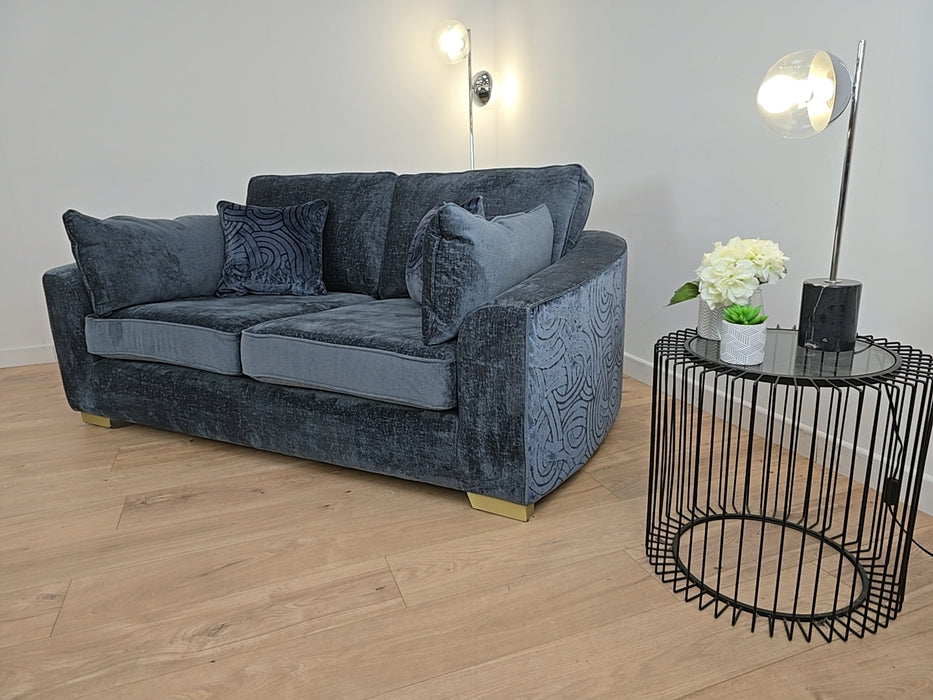 Odette 2 Seater - Fabric Sofa - Adele Midnight