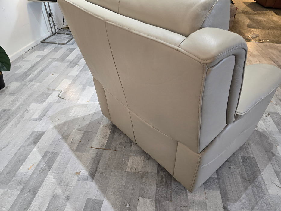 Gracie 1 Seater - Trusty Sheen Leather Lead Grey