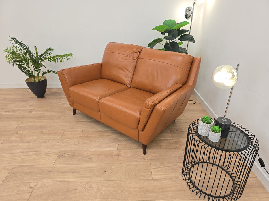 Fellini 2 Seater Sofa - Leather - Alaska Brittany