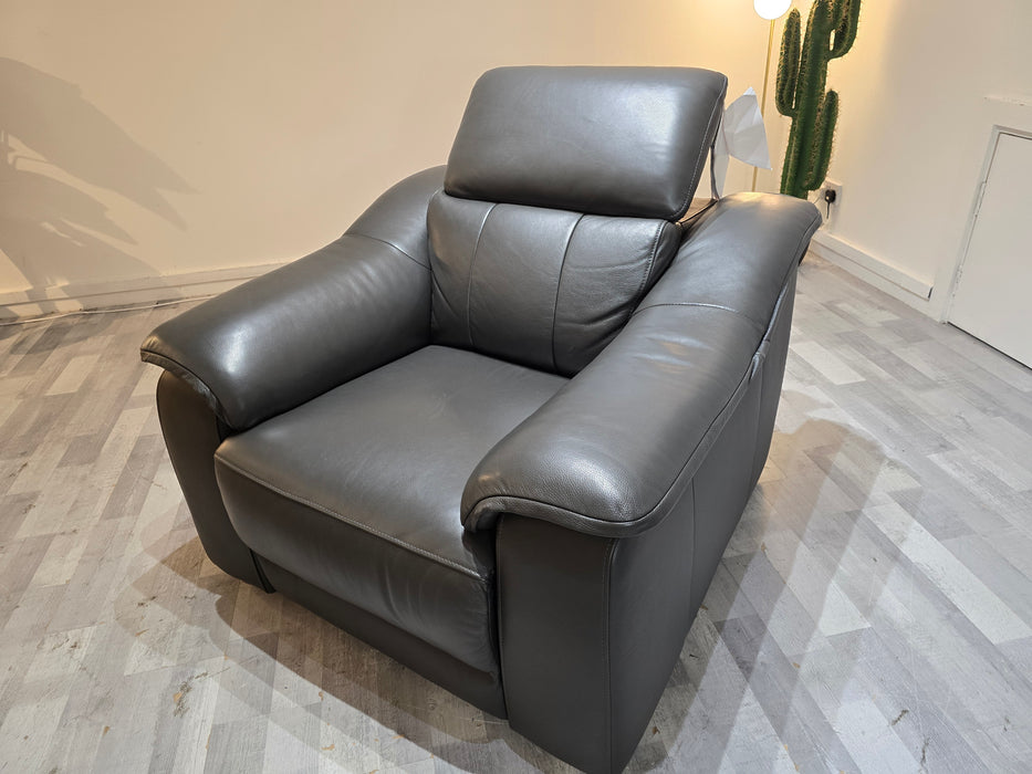 Carrera 1 Seater - Trusty Embossed Leather Charcoal