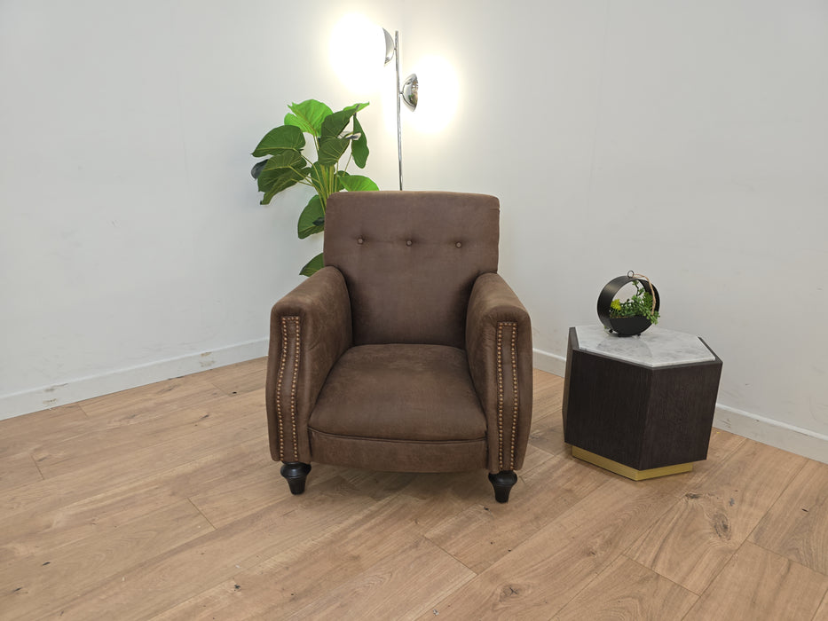 Libby Chair - Leather - Chestnut Brown