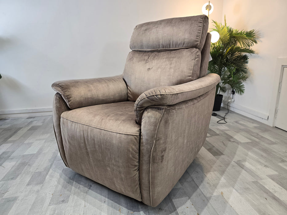 Parker 1 Seater - Heritage Velvet Cedar - Power Recliner