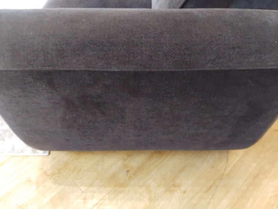 Sofology Premiere Fabric 3 Seater Power Recliner/Headrest in Relaxed Chenille Raisin