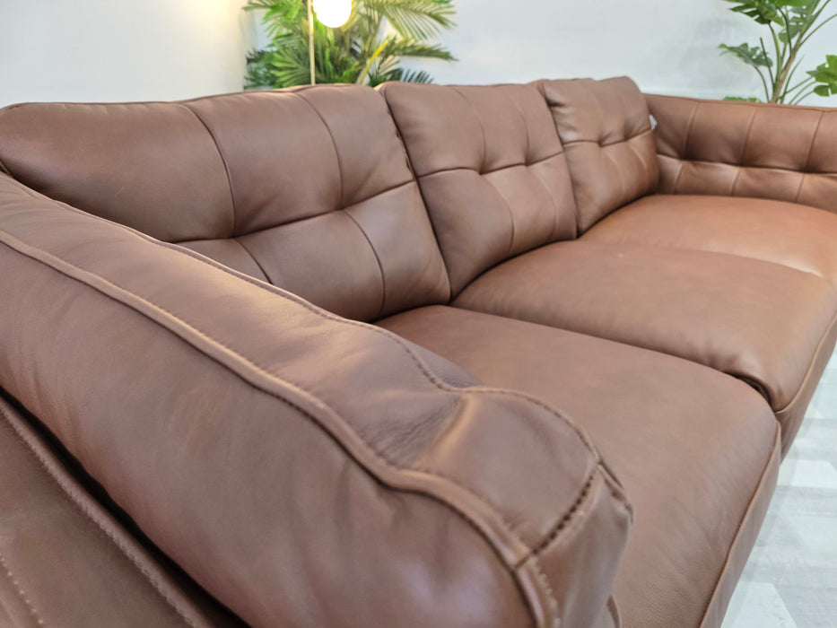 Muse 3 Seater - Leather Sofa - Espresso