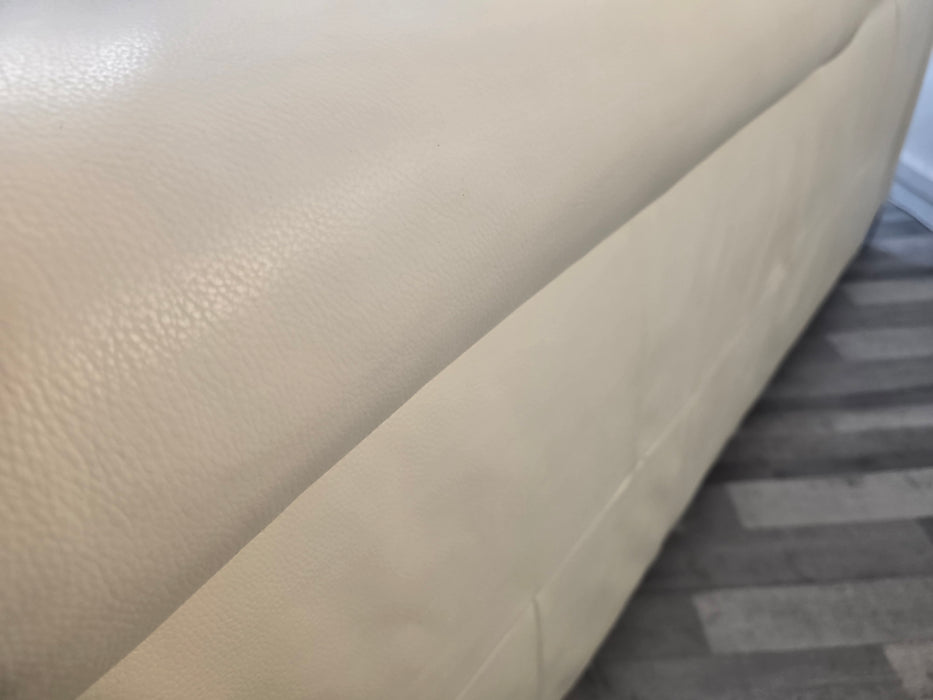 Moreno 3 Seater - Leather  - White