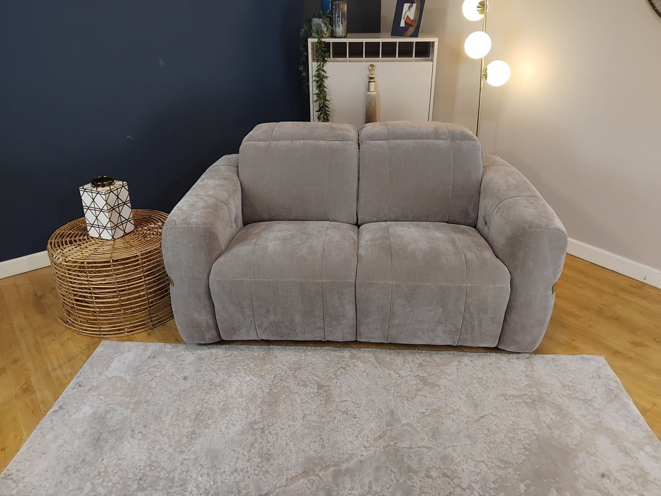 Sofology Lumiere Fabric 2 Seater in Relaxed Chenille Nutmeg