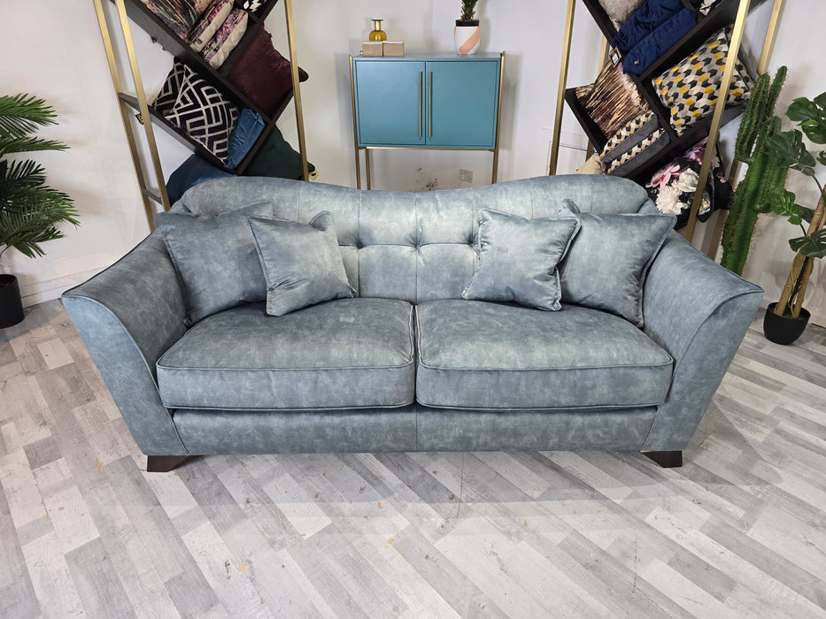 Bartelli 3 Seater - Fabric Sofa - Sublime Aqua All Over