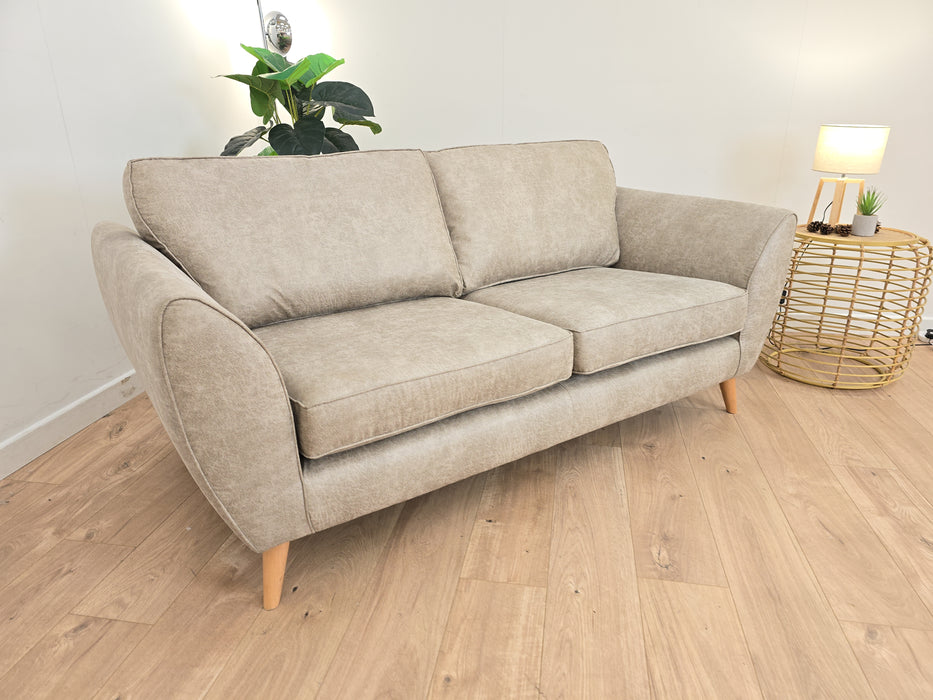 Chico 3 Seater Sofa  - Fabric  - Stone