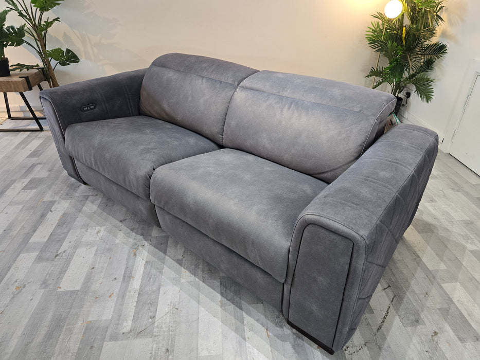 Mason 3 Seater - Fabric Power Reclining Sofa - Dexter Charcoal