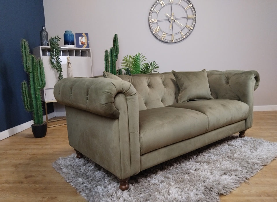 Balmoral Fabric 2 Seater - Matt Velvet Moss (WA2)